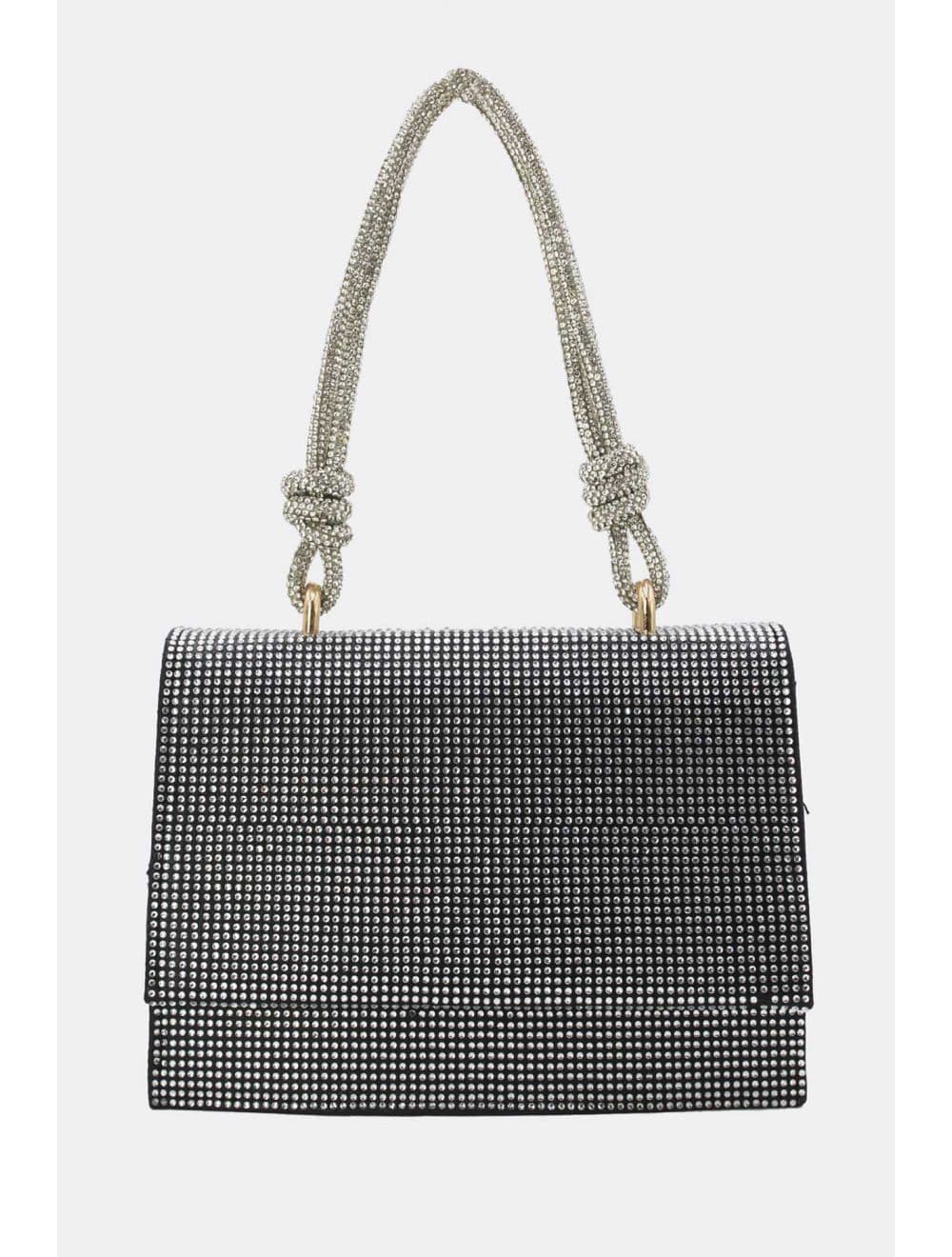Sac Soirée Strass Minimaliste  23P-5708-Noir — vue 5