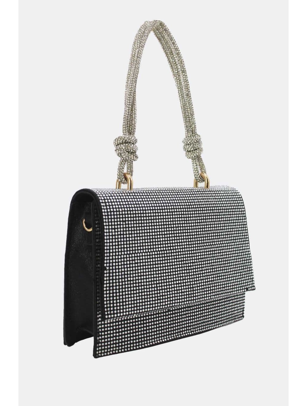 Sac Soirée Strass Minimaliste  23P-5708-Noir — vue 6
