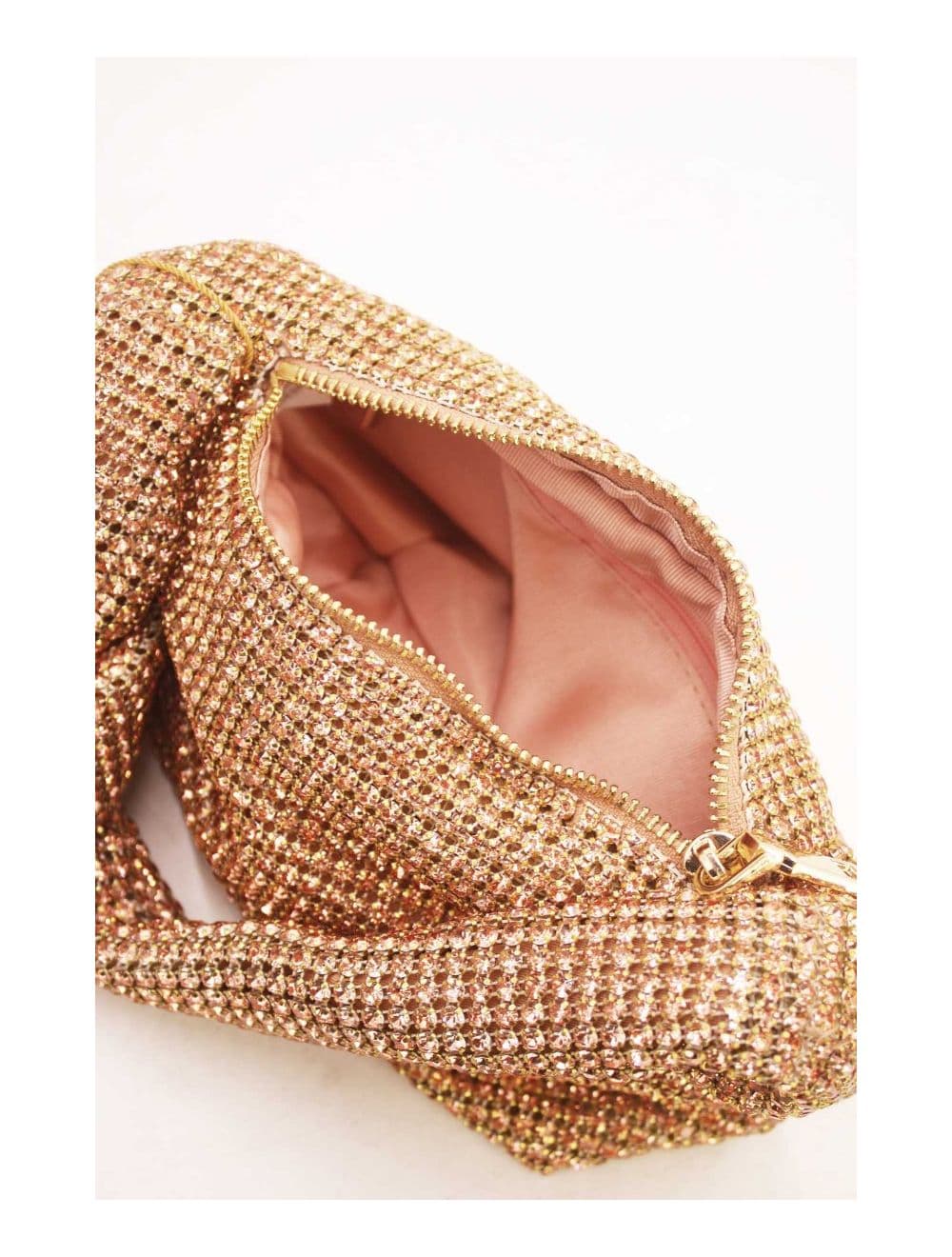 Sac Soirée Avec Nœud Strass 23P-5756#-Champagne — vue 4