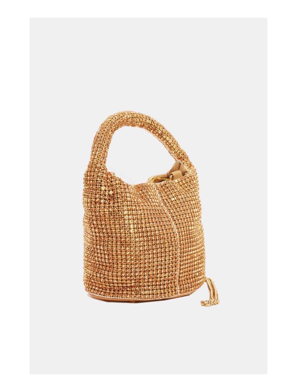 Sac Seau Soirée Avec Strass Minimaliste 23P-5707-Champagne — vue 3