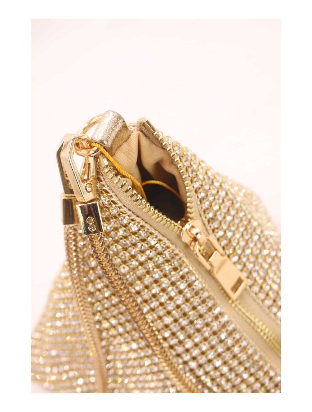 Pochette Soirée Triangle Strass 23P-5735-Gold