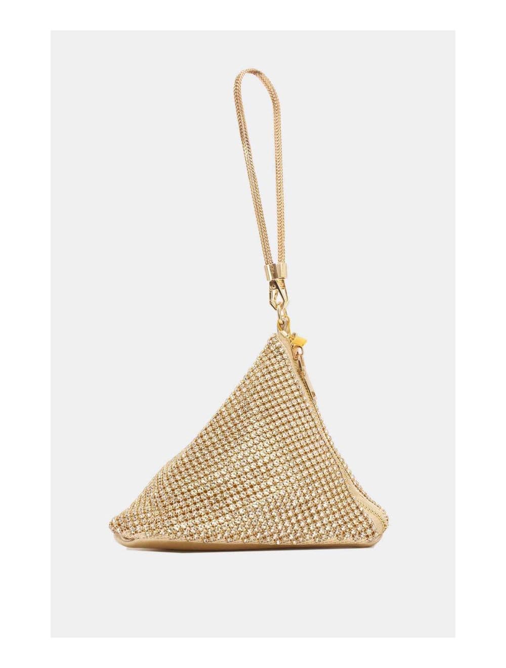 Pochette Soirée Triangle Strass 23P-5735-Gold — vue 3