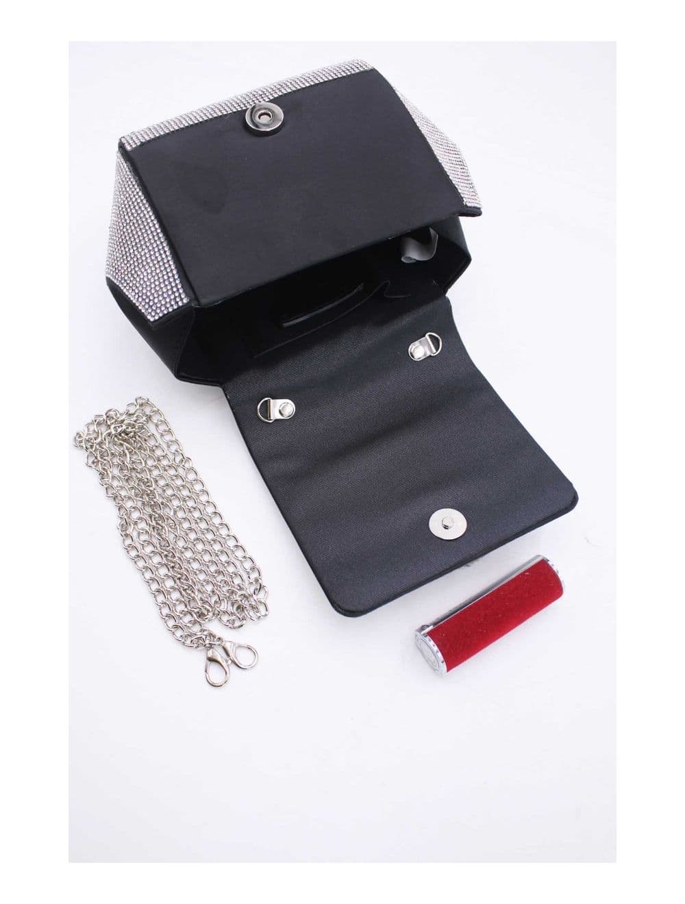 Pochette Soirée ou Mariage Avec Strass -21P-5355-Black