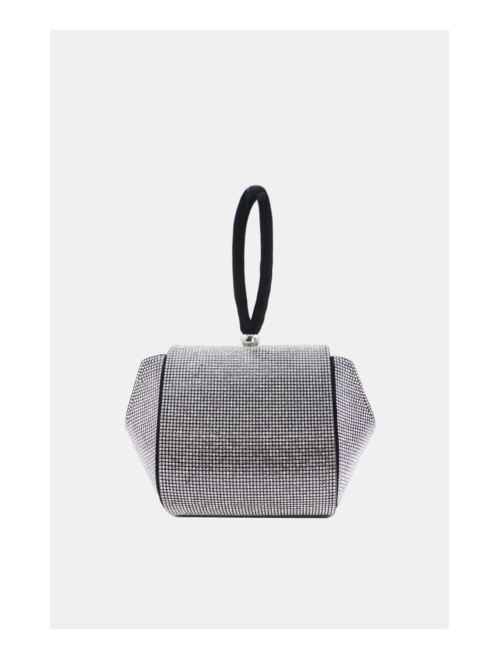 Pochette Soirée ou Mariage Avec Strass -21P-5355-Black — vue 4
