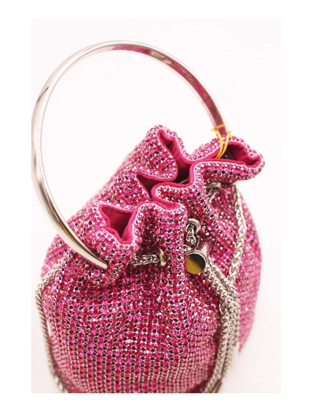 Petit Sac Seau Soirée Avec Strasse -22P-5505-Rose — vue 4