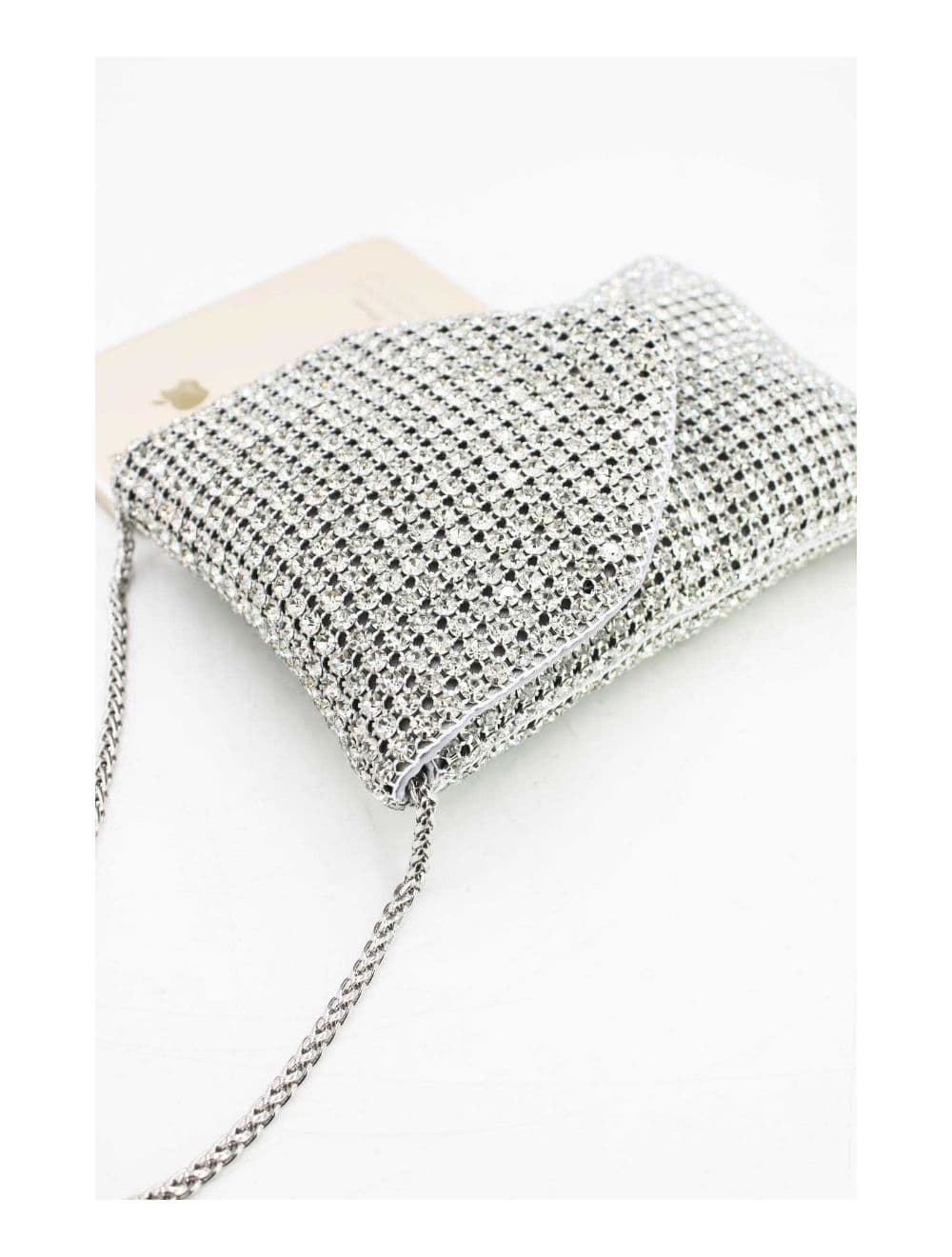 Pochette Soirée Avec Strasse -22P-5602-Argent — vue 3