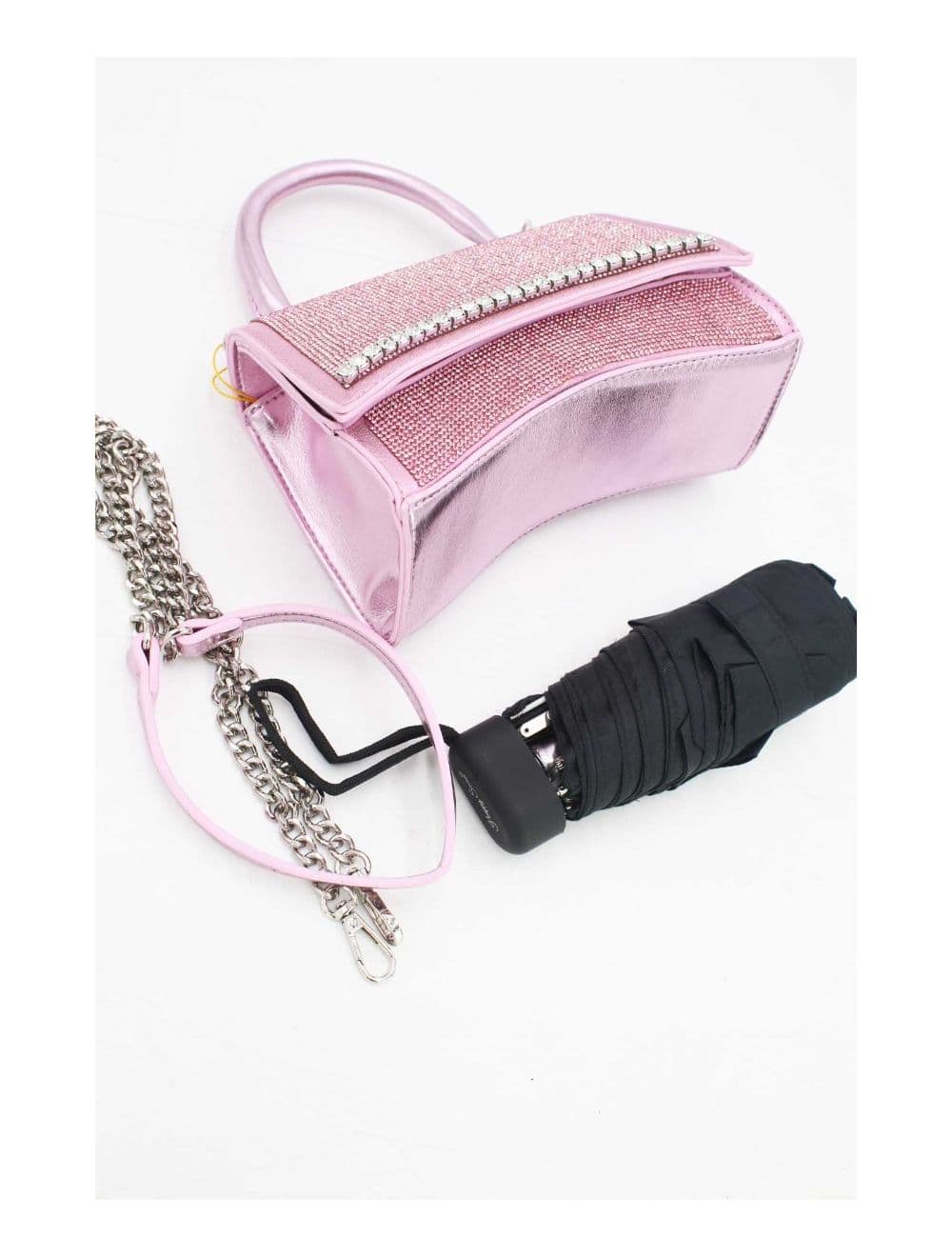 Mini Sac à Main Strass-22P-5531-Pink — vue 4