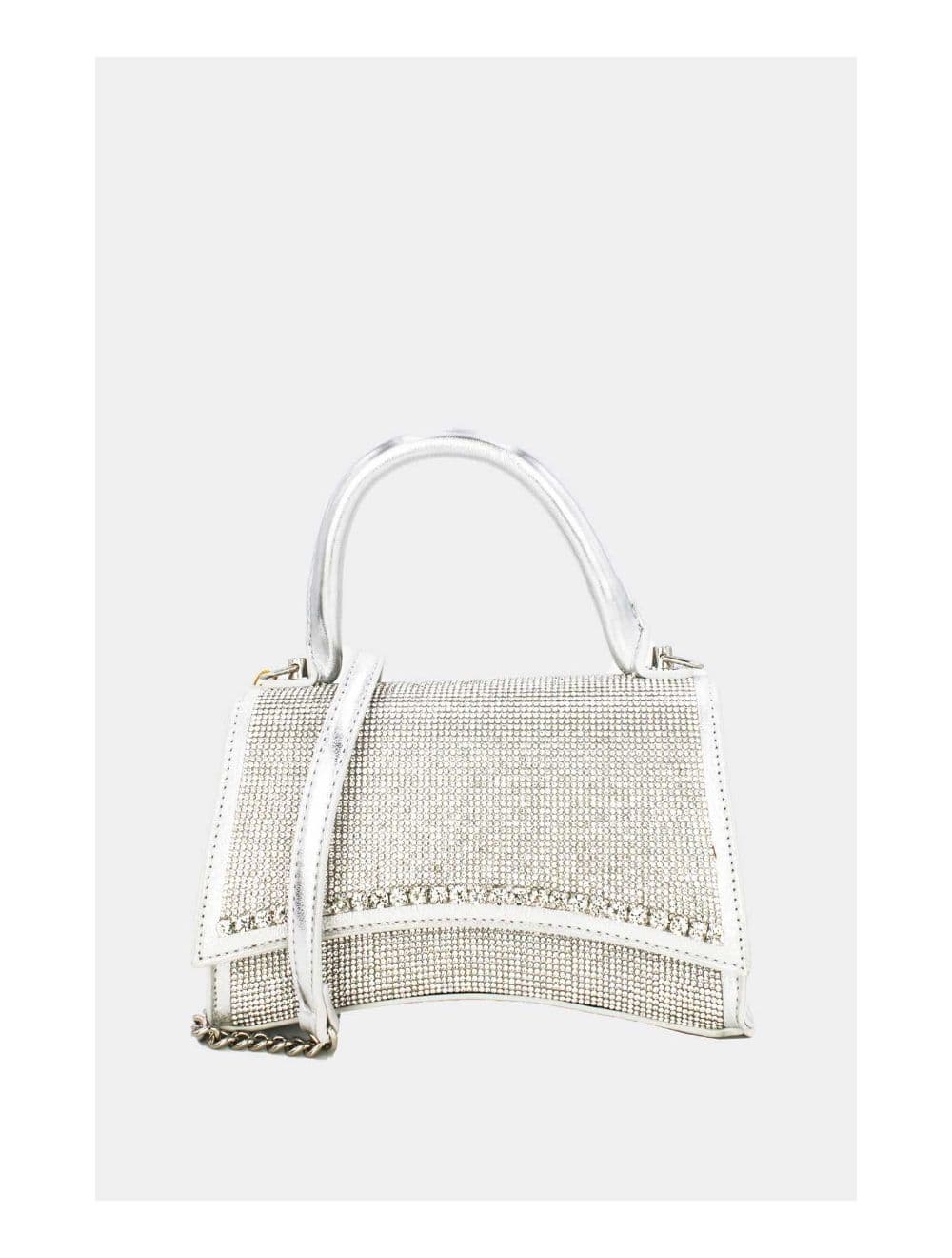 Mini Sac à Main Strass-22P-5531-Argent