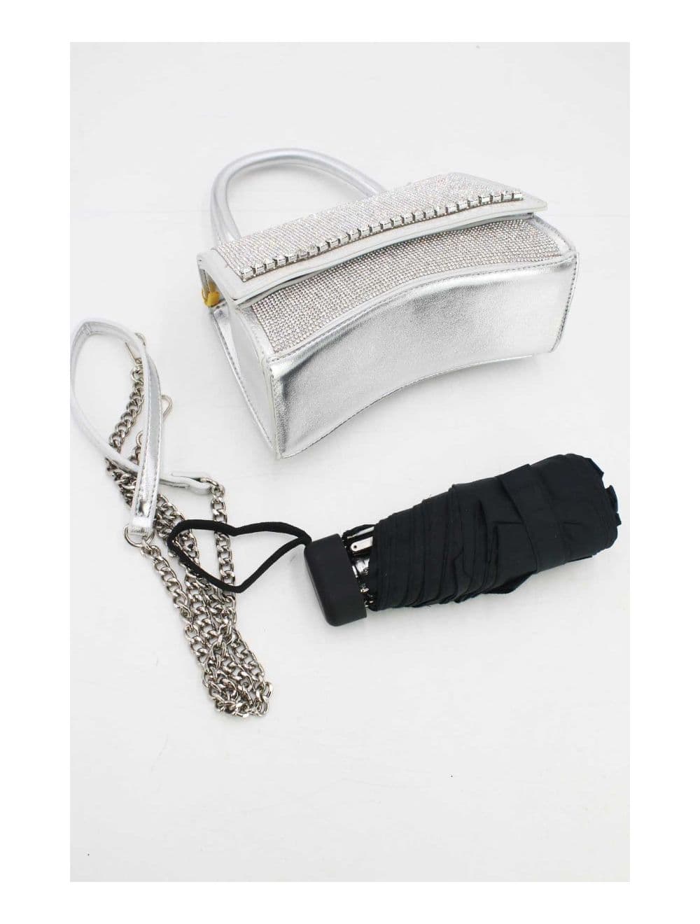 Mini Sac à Main Strass-22P-5531-Argent — vue 4