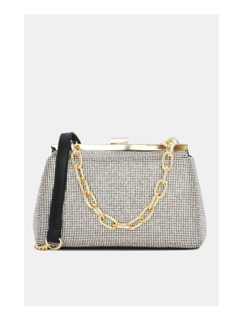 Pochette Soirée ou Mariage Avec Strass -22P-5387-Noir