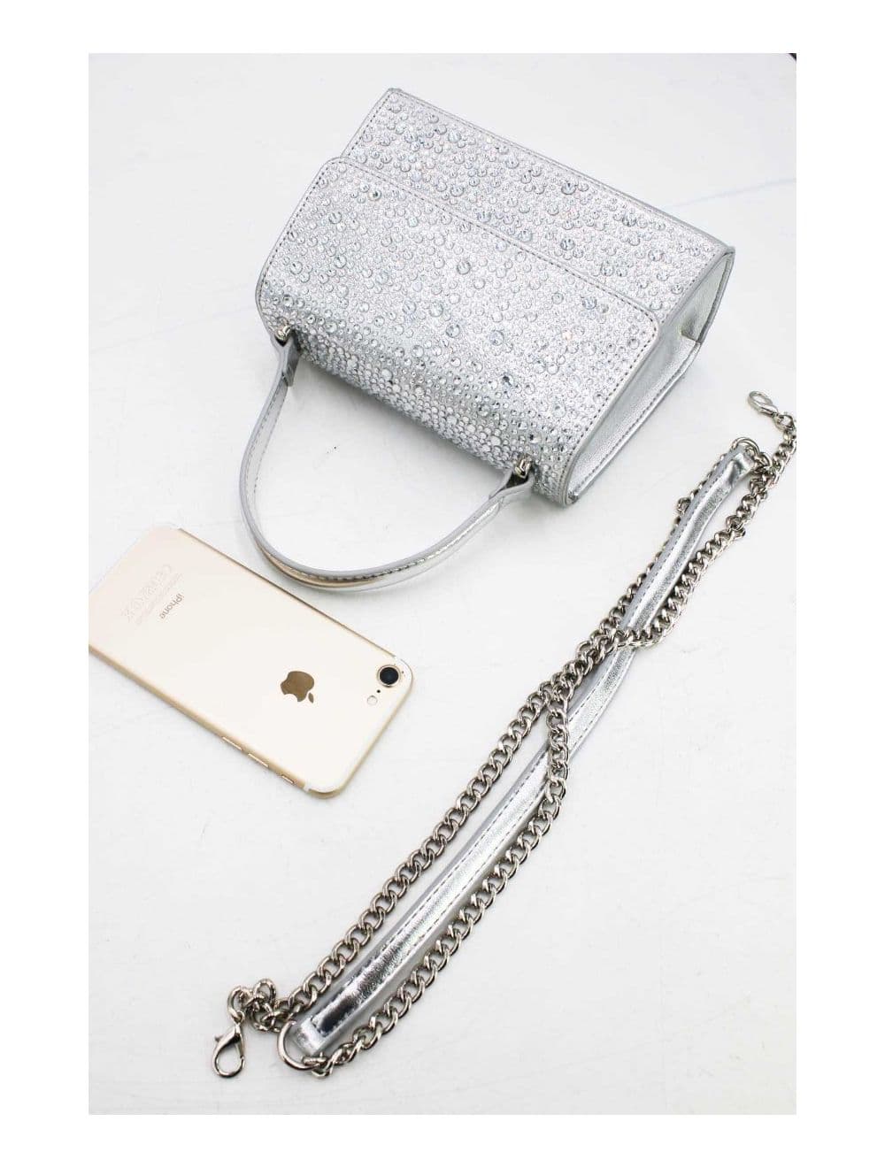 Sac Soirée Petit Cristaux  22P-5593-Argent — vue 4