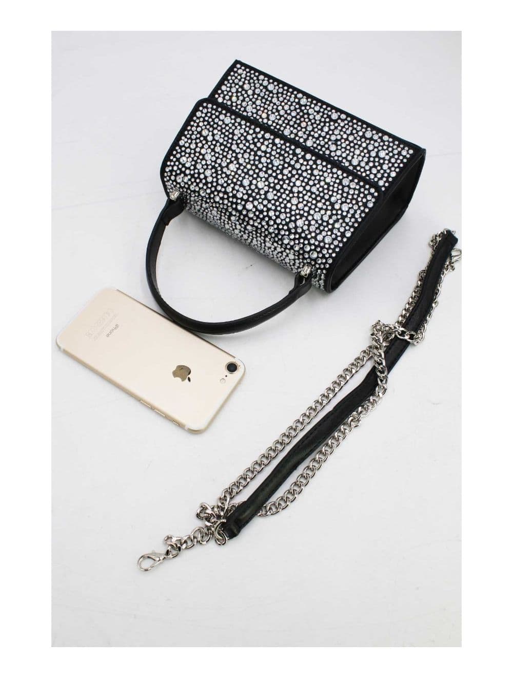Sac Soirée Petit Cristaux  22P-5593-Noir — vue 4