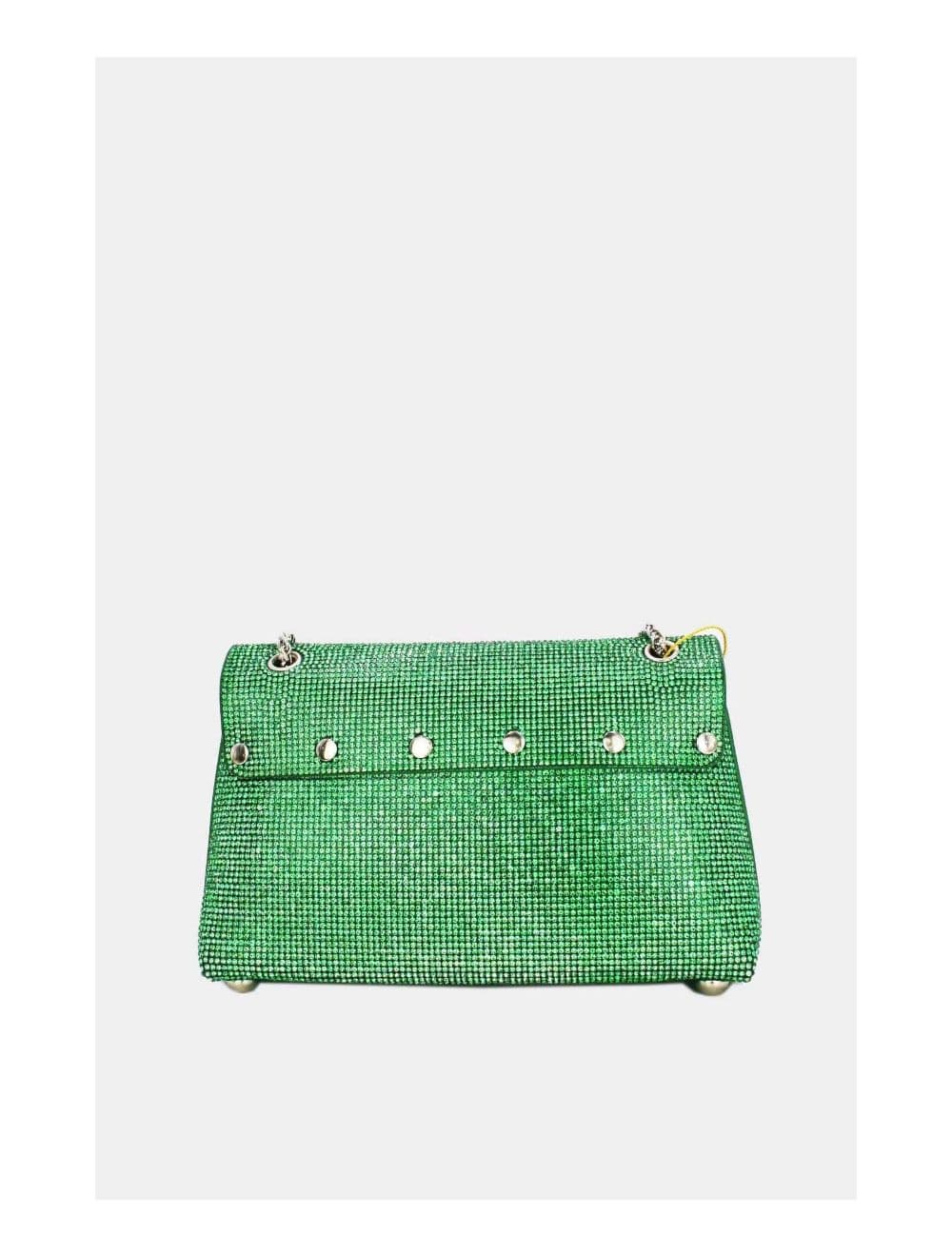 Pochette Soirée ou Mariage Avec Strass -21P-5115-Vert Foncé — vue 3