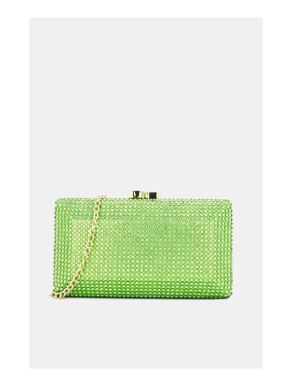 Sac Soirée Boîte de Nuit  22P-5577-Vert