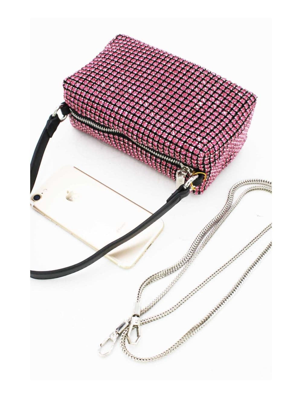 Sac Soirée à Strass -22P-5385-Pink — vue 4