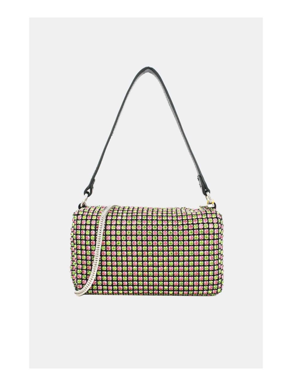 Sac Soirée à Strass -22P-5385-Pink/Green