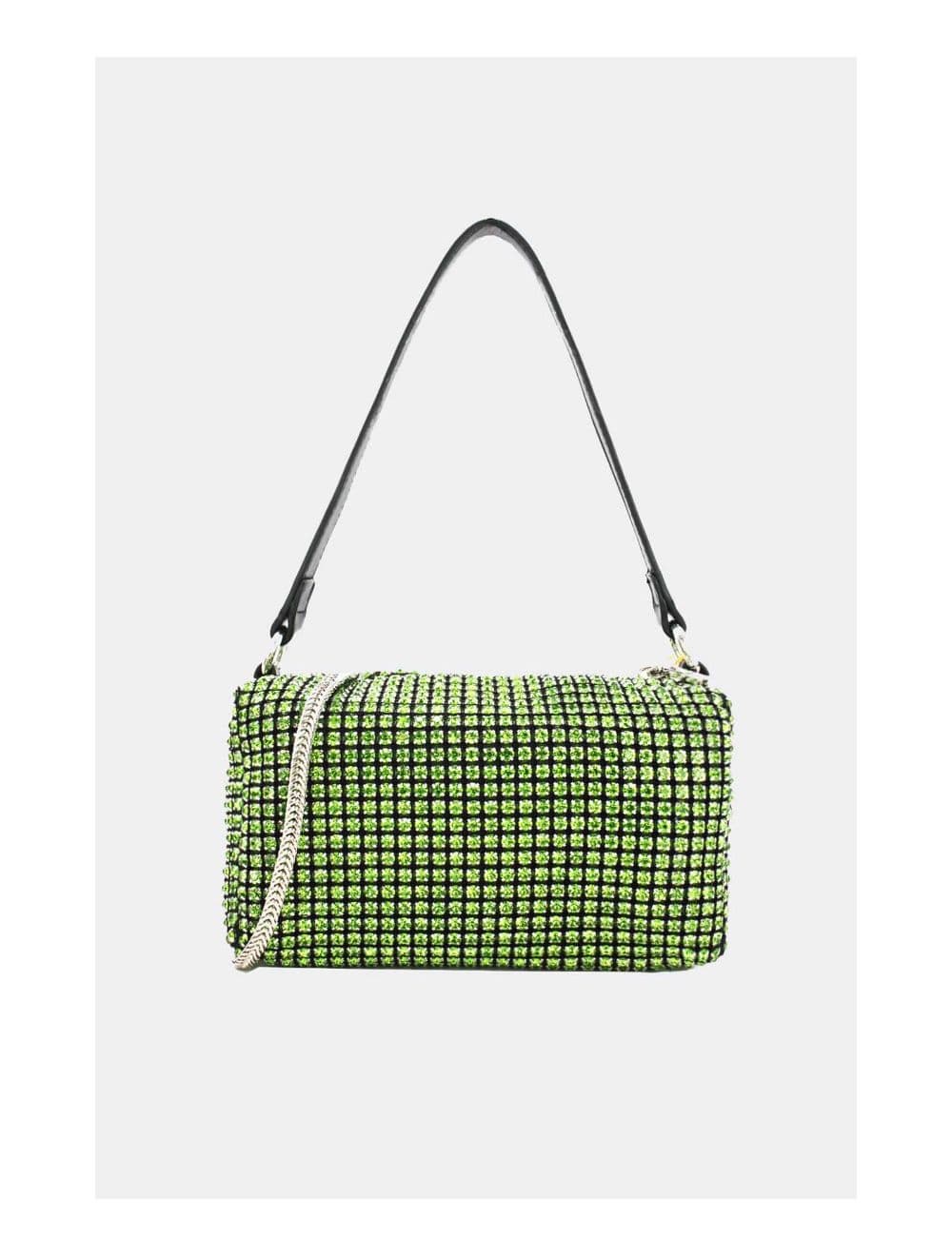 Sac Soirée à Strass -22P-5385-Green