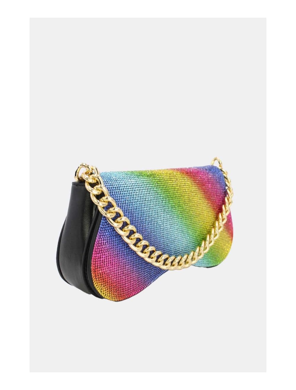Sac Soirée ou Mariage Strass Avec Chaîne 22P-5653-Multi — vue 3