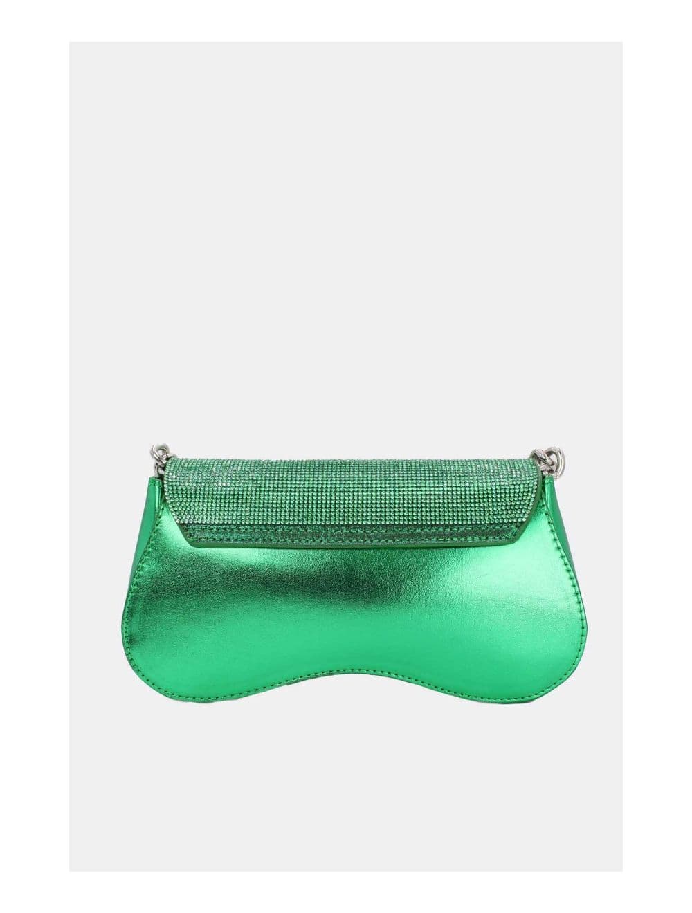 Sac Soirée ou Mariage Strass Avec Chaîne 22P-5653-Green — vue 4
