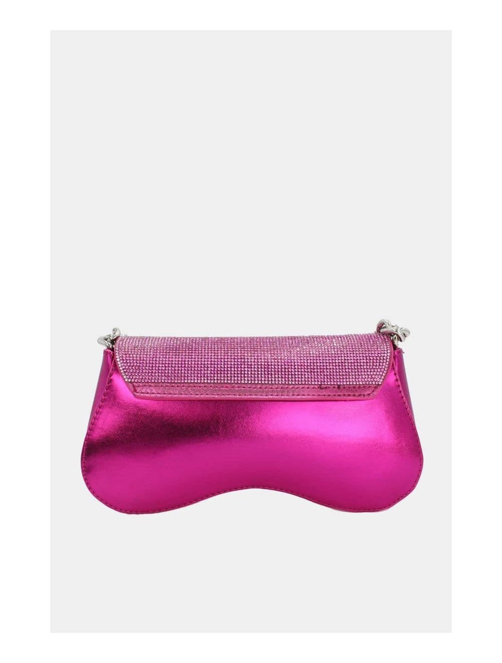 Sac Soirée ou Mariage Strass Avec Chaîne 22P-5653-Rose — vue 4