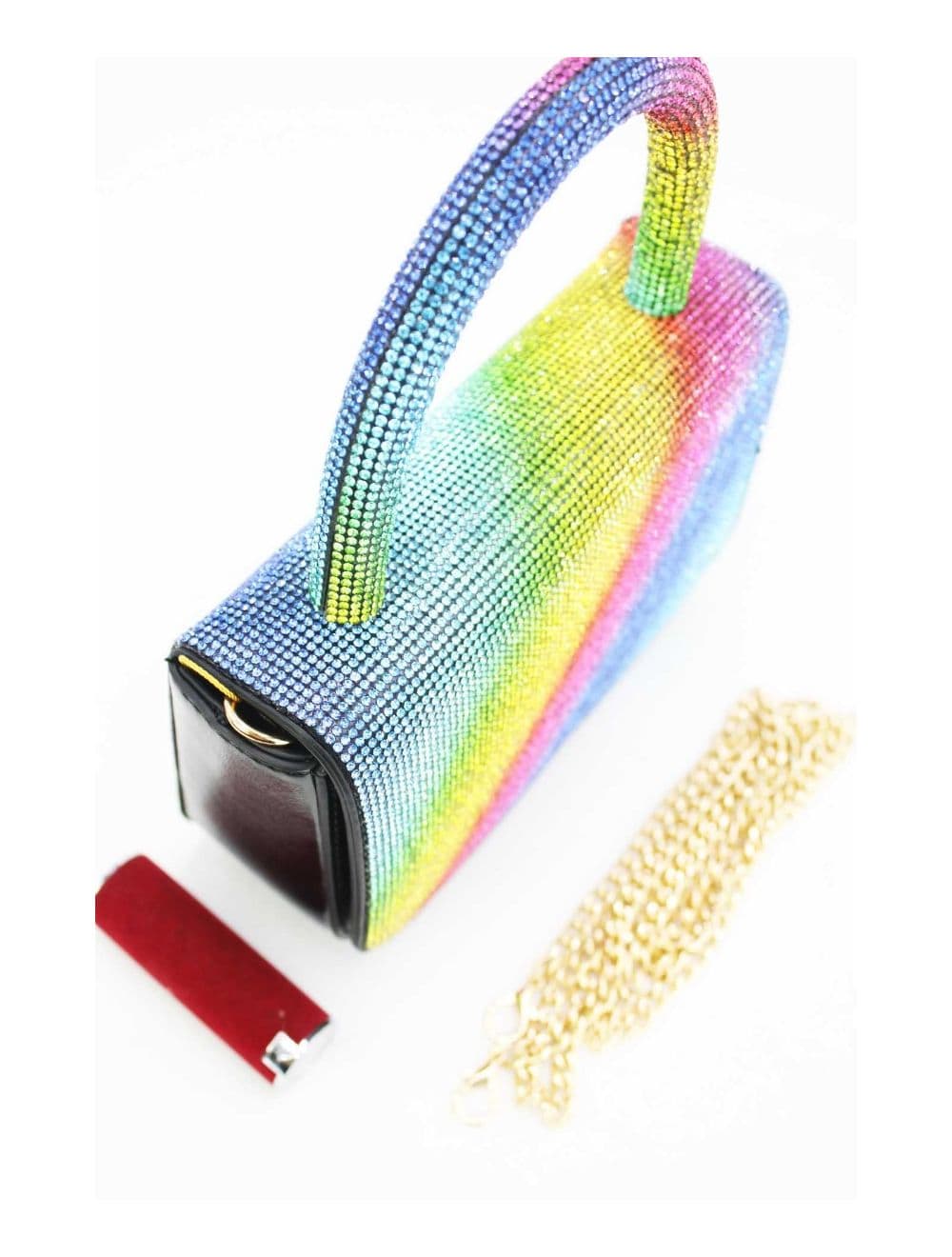 Sac Soirée ou Mariage Avec Strass  22P-5655-Multi — vue 3
