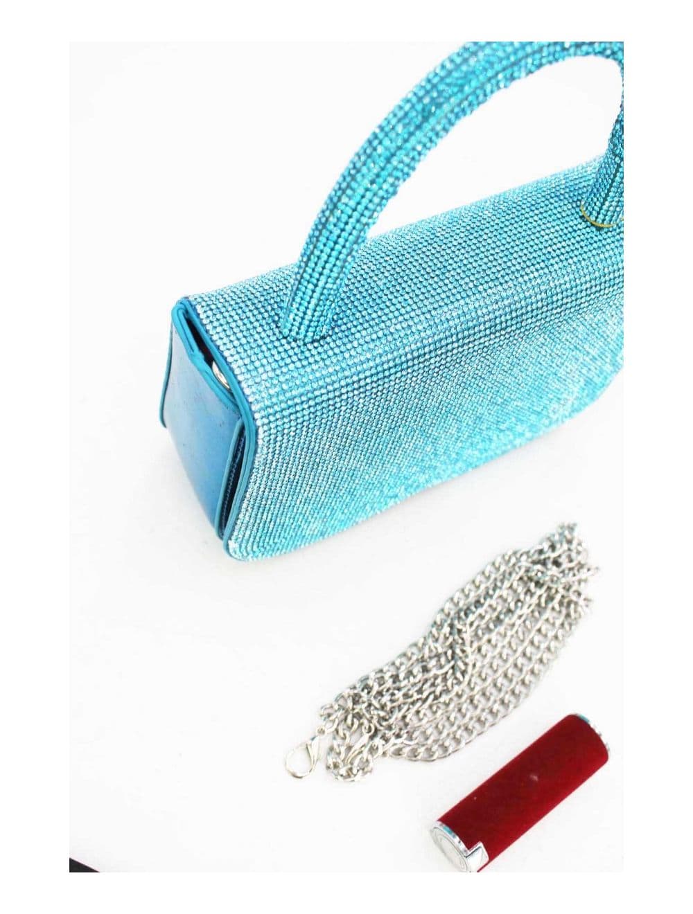 Sac Soirée ou Mariage Avec Strass  22P-5655-Blue