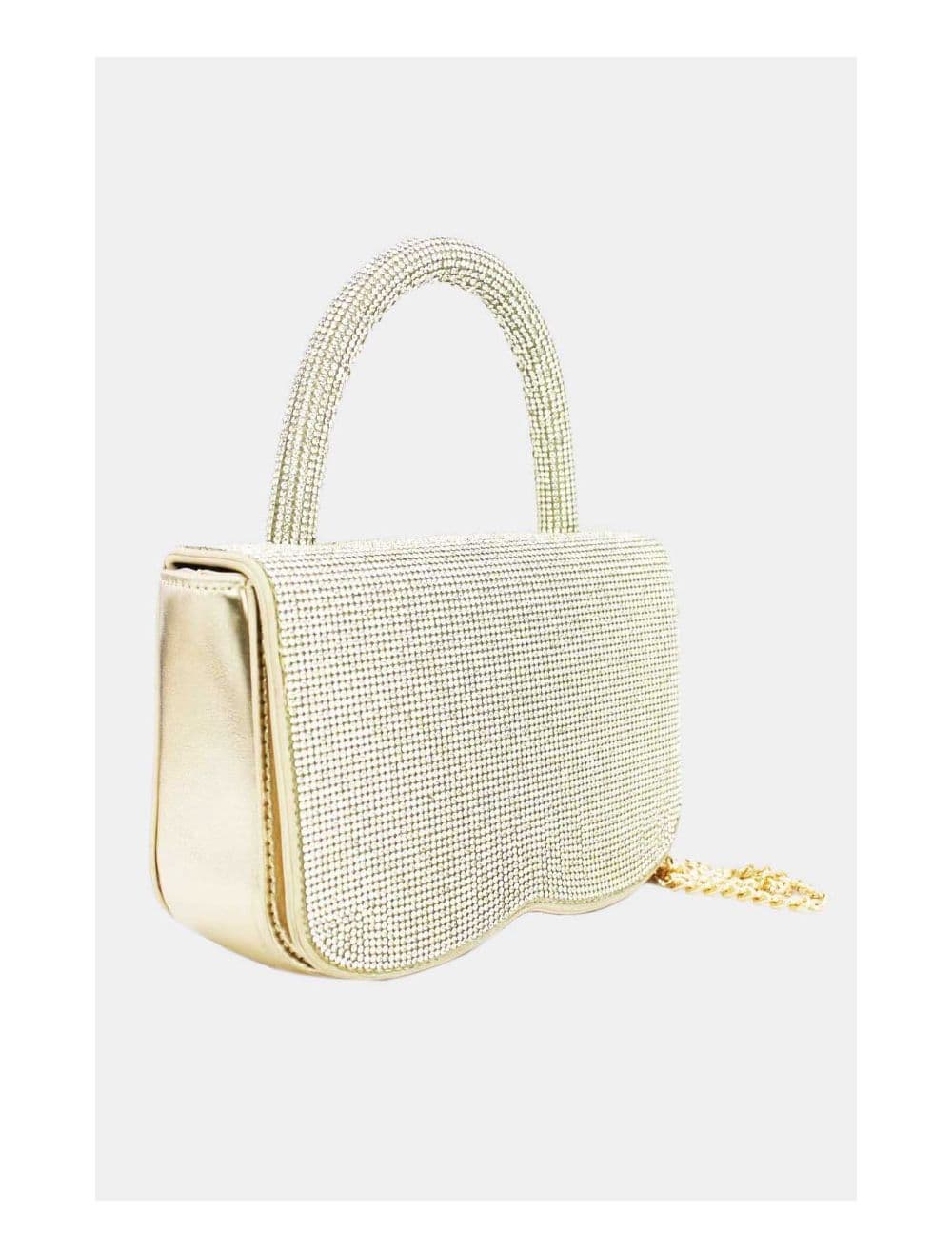 Sac Soirée ou Mariage Avec Strass  22P-5655-Silver