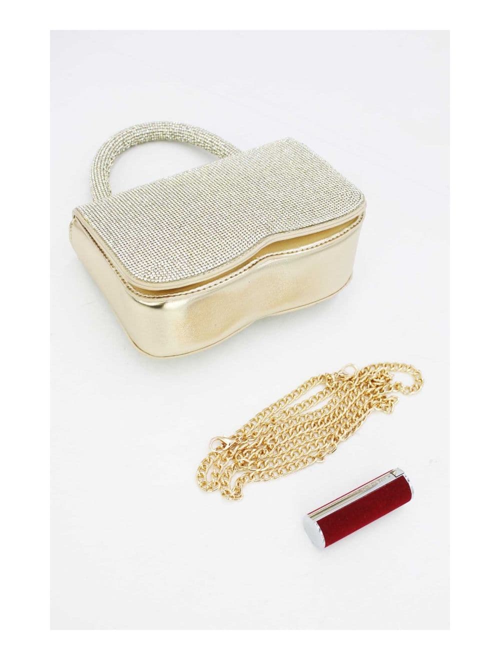 Sac Soirée ou Mariage Avec Strass  22P-5655-Silver — vue 3