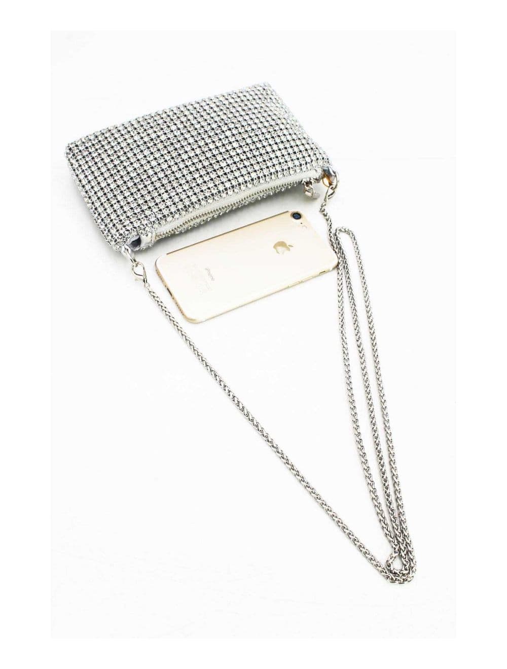 Pochette Soirée Avec Strasse -22P-5601-Silver — vue 4