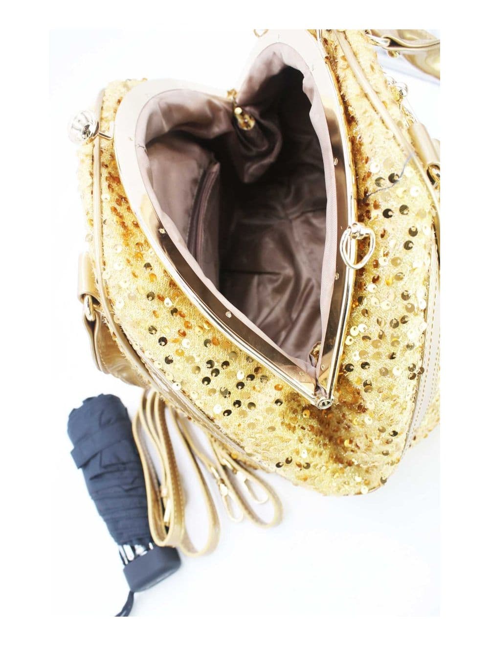 Sac à Main Orné de Sequins-15B-834-Gold