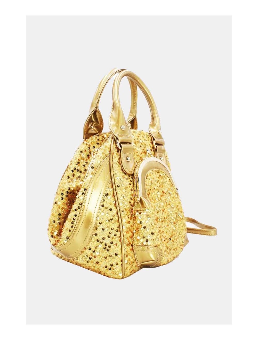 Sac à Main Orné de Sequins-15B-834-Gold — vue 3