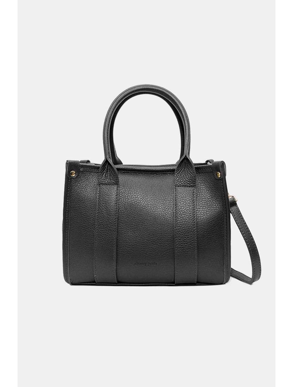 Sac Porté Main En Cuir De Vachette Grainée 4168 BAYA-Noir — vue 4