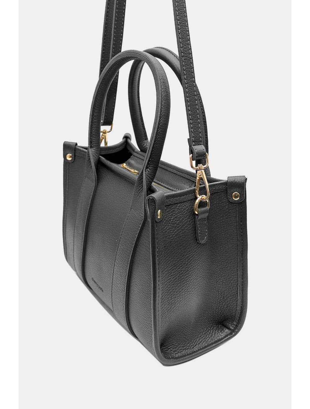 Sac Porté Main En Cuir De Vachette Grainée 4168 BAYA-Noir — vue 5