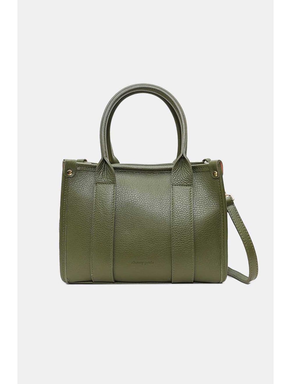 Sac Porté Main En Cuir De Vachette Grainée 4168 BAYA-Kaki — vue 4