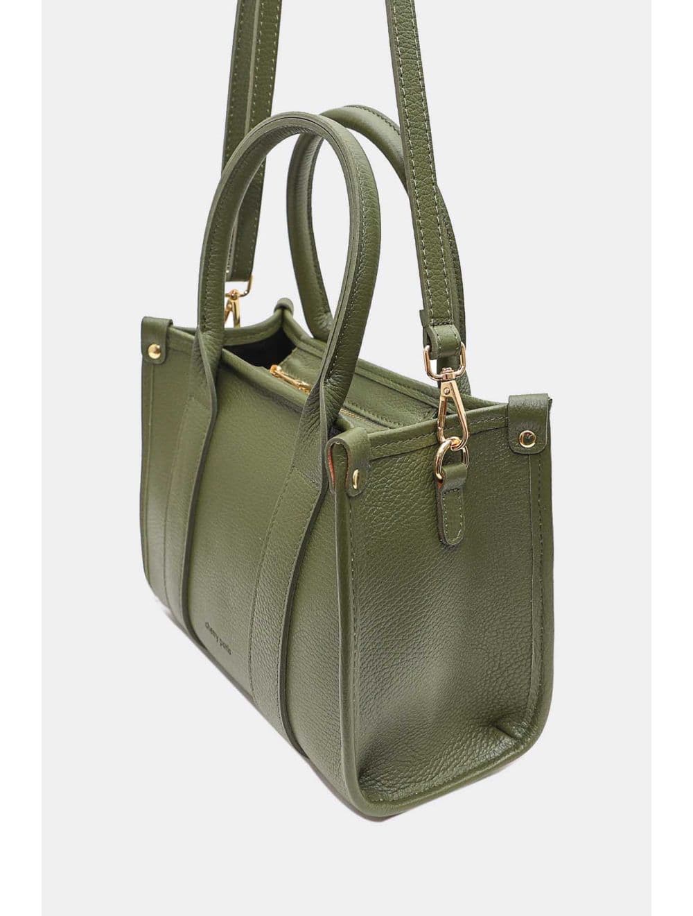 Sac Porté Main En Cuir De Vachette Grainée 4168 BAYA-Kaki — vue 5