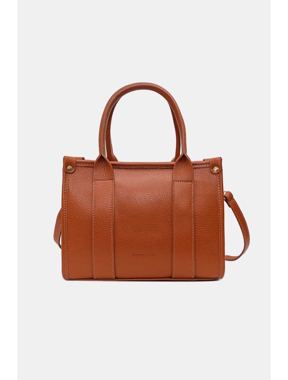 Sac Porté Main En Cuir De Vachette Grainée 4168 BAYA-Cognac — vue 3