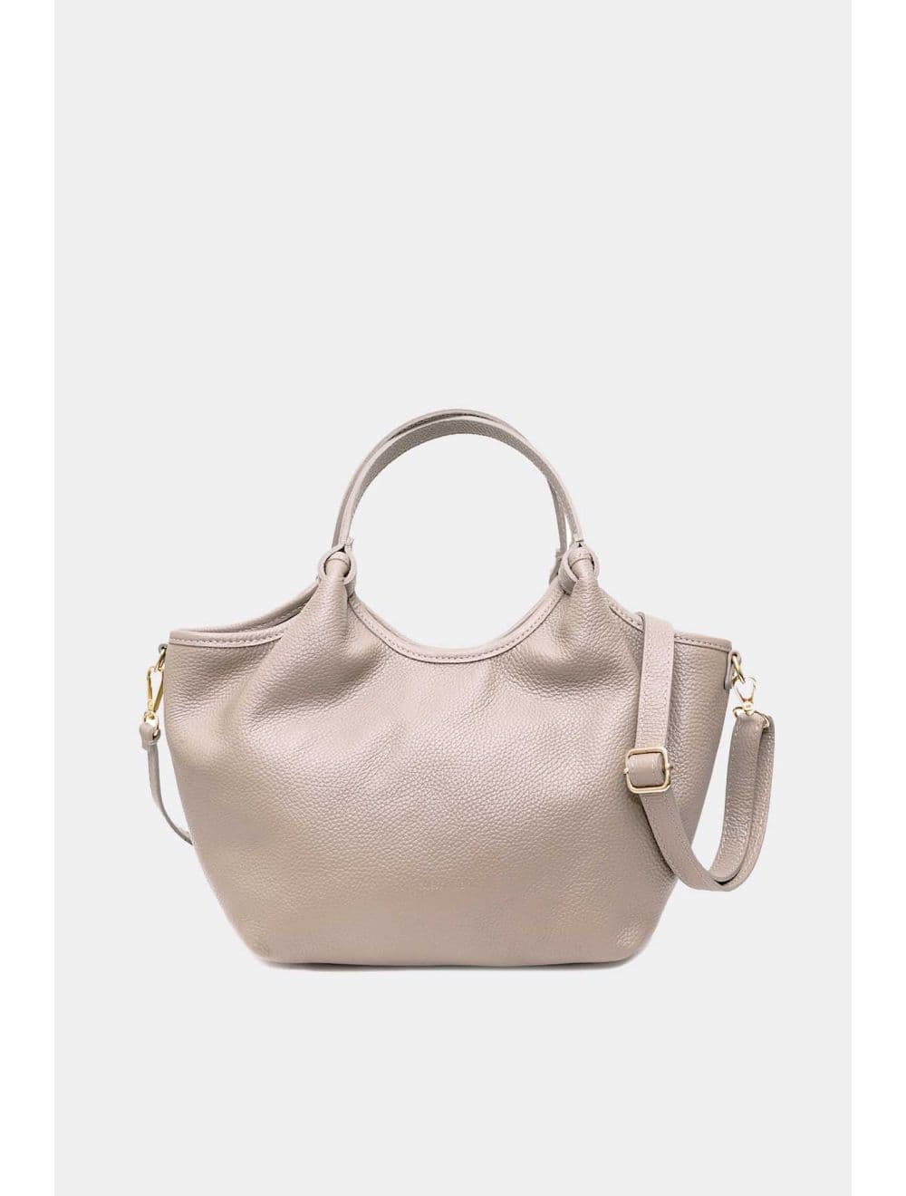 Sac à Main En Cuir de Vachette Grainée 4142 ALLEY-Beige — vue 3