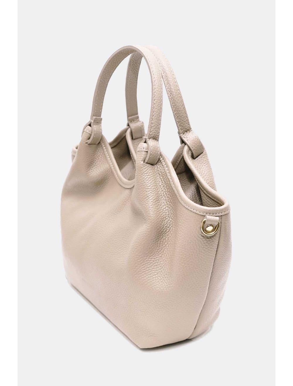 Sac à Main En Cuir de Vachette Grainée 4142 ALLEY-Beige — vue 4