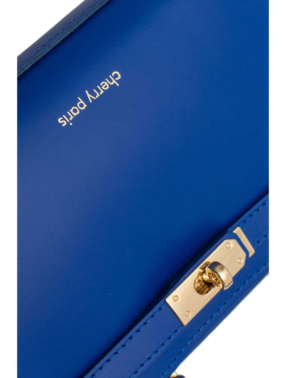[LAST ONE]Sac Porté Main en Croûte de Cuir Vachette Lisse CARMEN-4029-Bleu Roi — vue 5