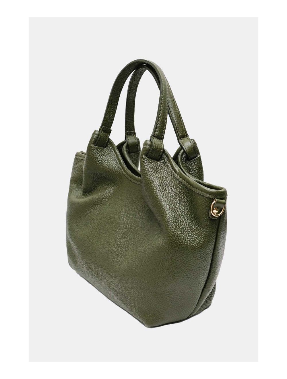 Sac à Main En Cuir de Vachette Grainée 4142 ALLEY-Kaki — vue 3