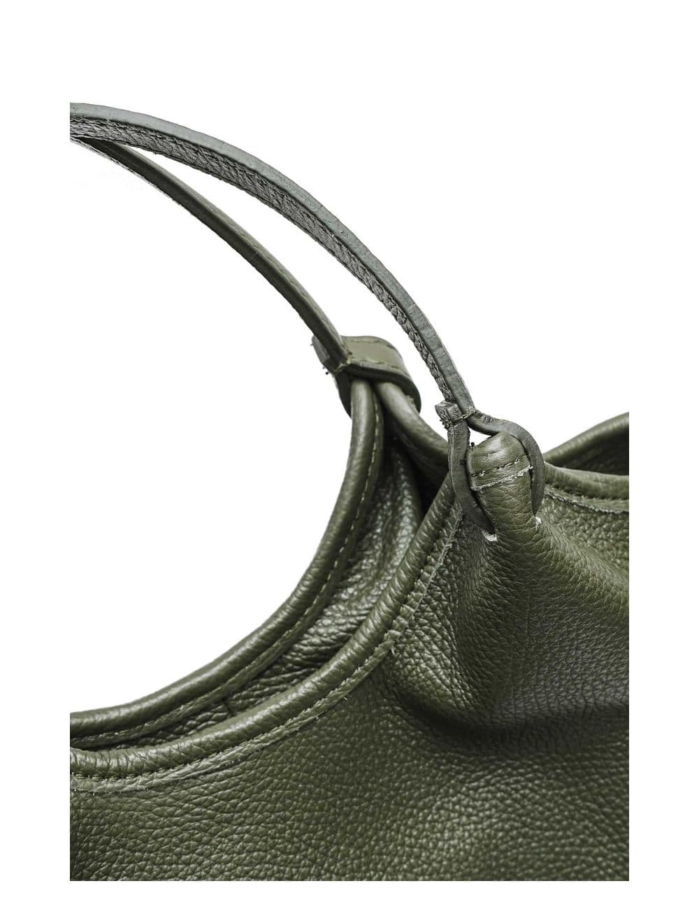 Sac à Main En Cuir de Vachette Grainée 4142 ALLEY-Kaki — vue 5