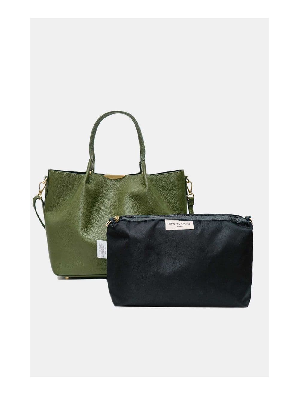 Sac à Main En Cuir de Vachette Grainé 4141 SHANON-KHAKI — vue 5