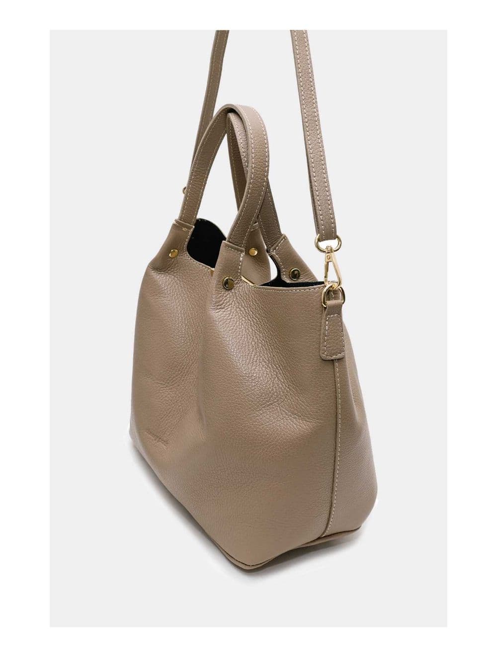 Sac à Main En Cuir de Vachette Grainé 4141 SHANON-TAUPE — vue 3