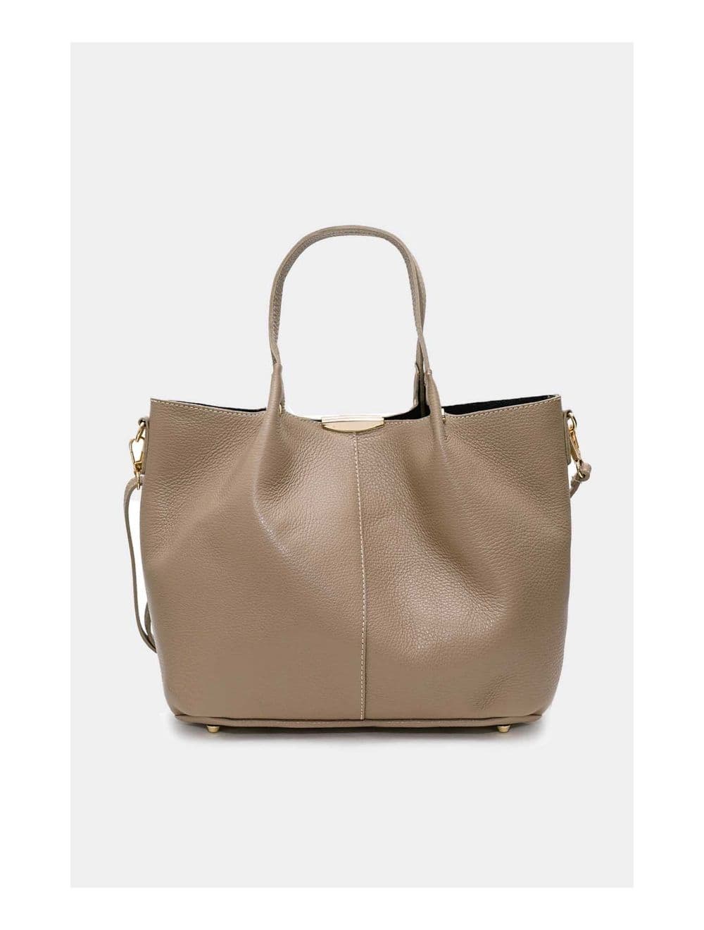 Sac à Main En Cuir de Vachette Grainé 4141 SHANON-TAUPE — vue 4