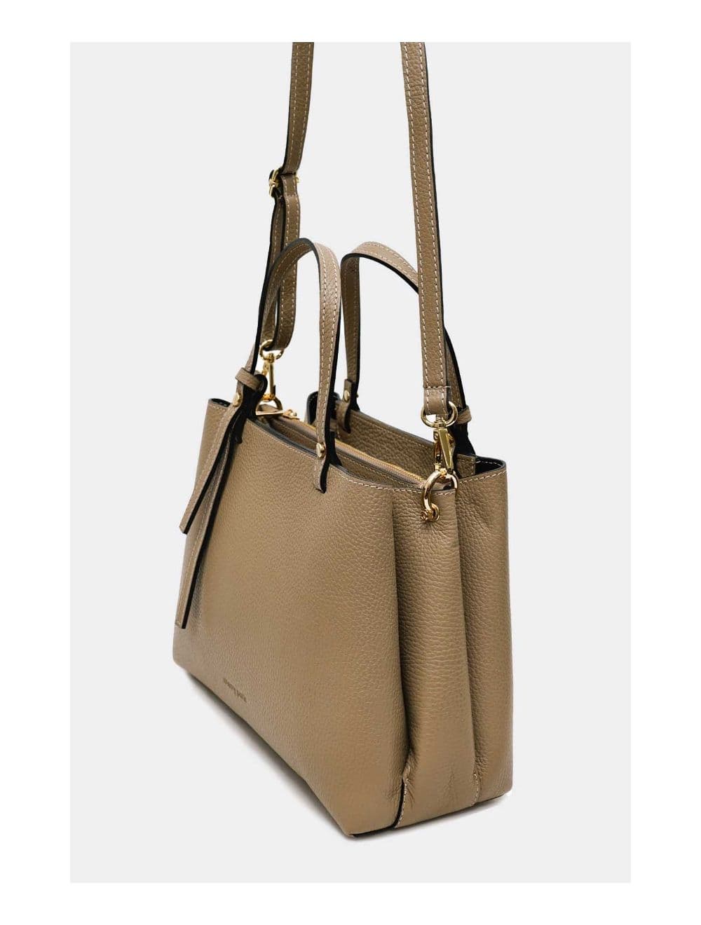Sac à Main En Cuir Vachette Grainée 4138 PAULA-TAUPE — vue 4