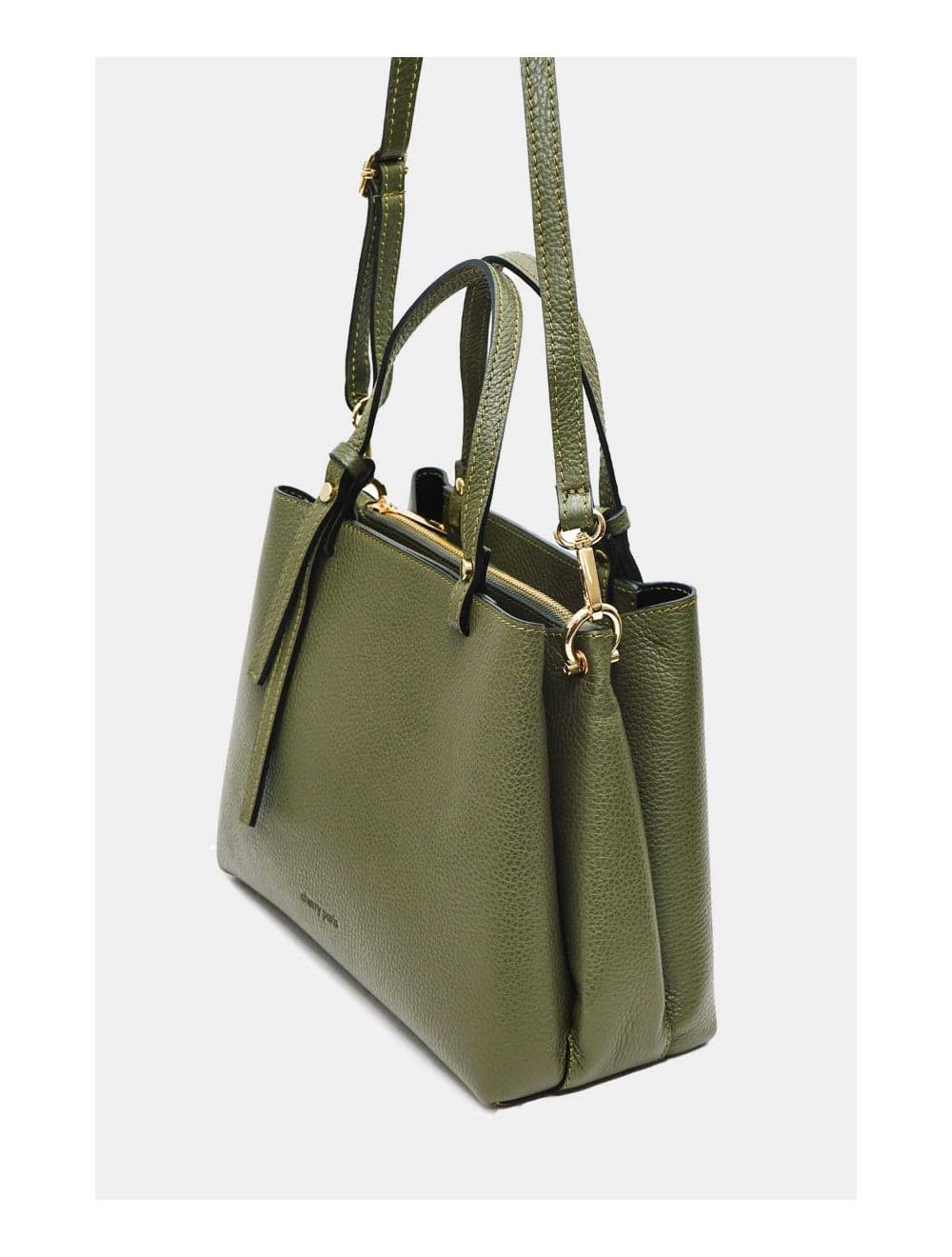 Sac à Main En Cuir Vachette Grainée 4138 PAULA-KHAKI — vue 3
