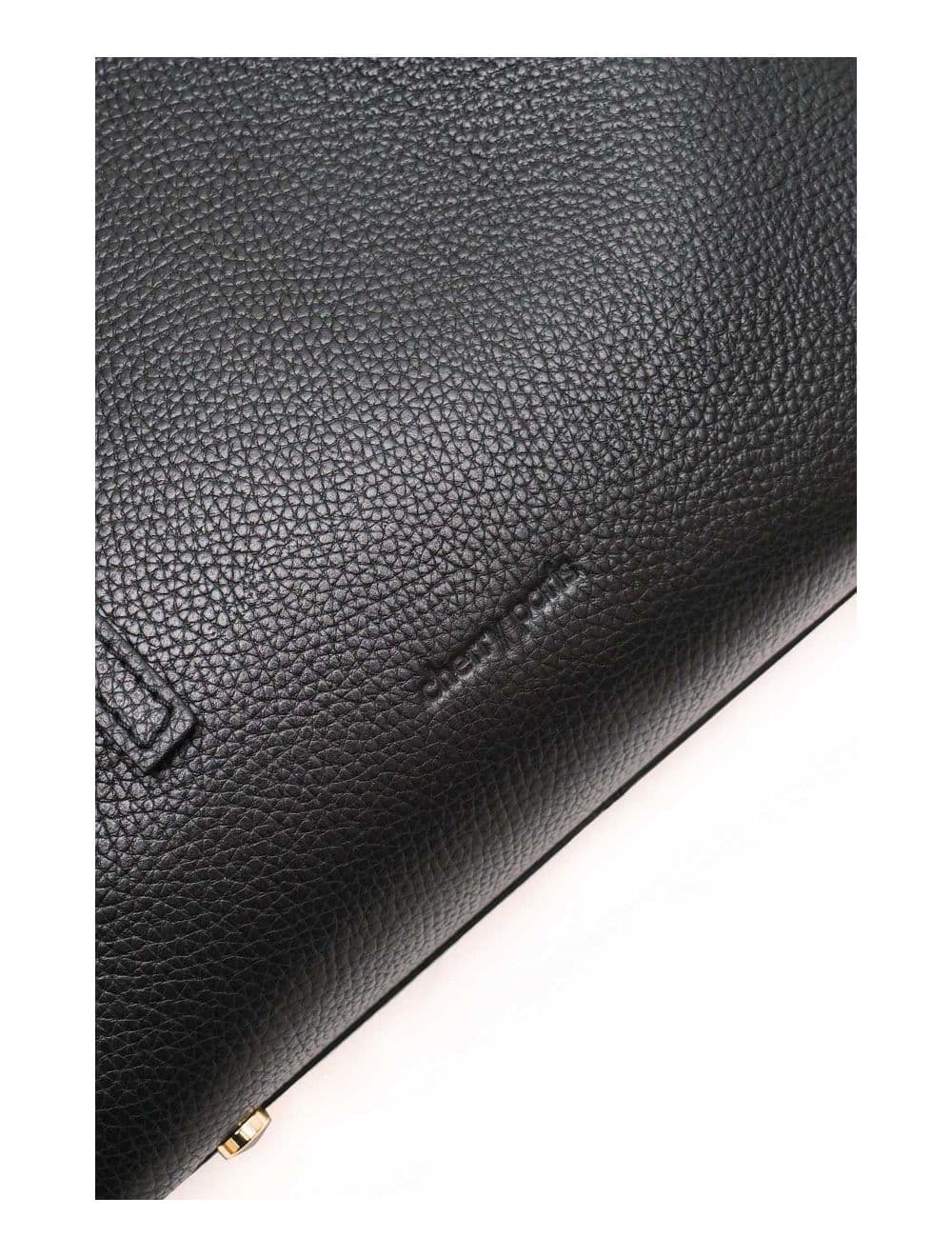 Sac à Main En Cuir Vachette Grainée 4138 PAULA-NOIR