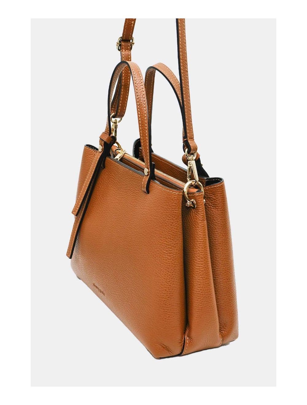 Sac à Main En Cuir Vachette Grainée 4138 PAULA-COGNAC — vue 3