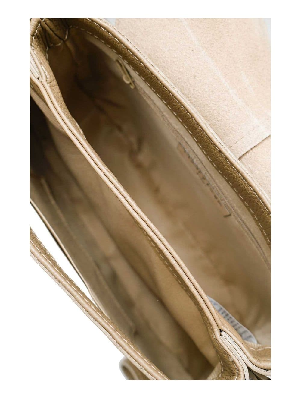 Sac Porté Épaule En Cuir Vachette Grainée 4137 LAYANA-TAUPE