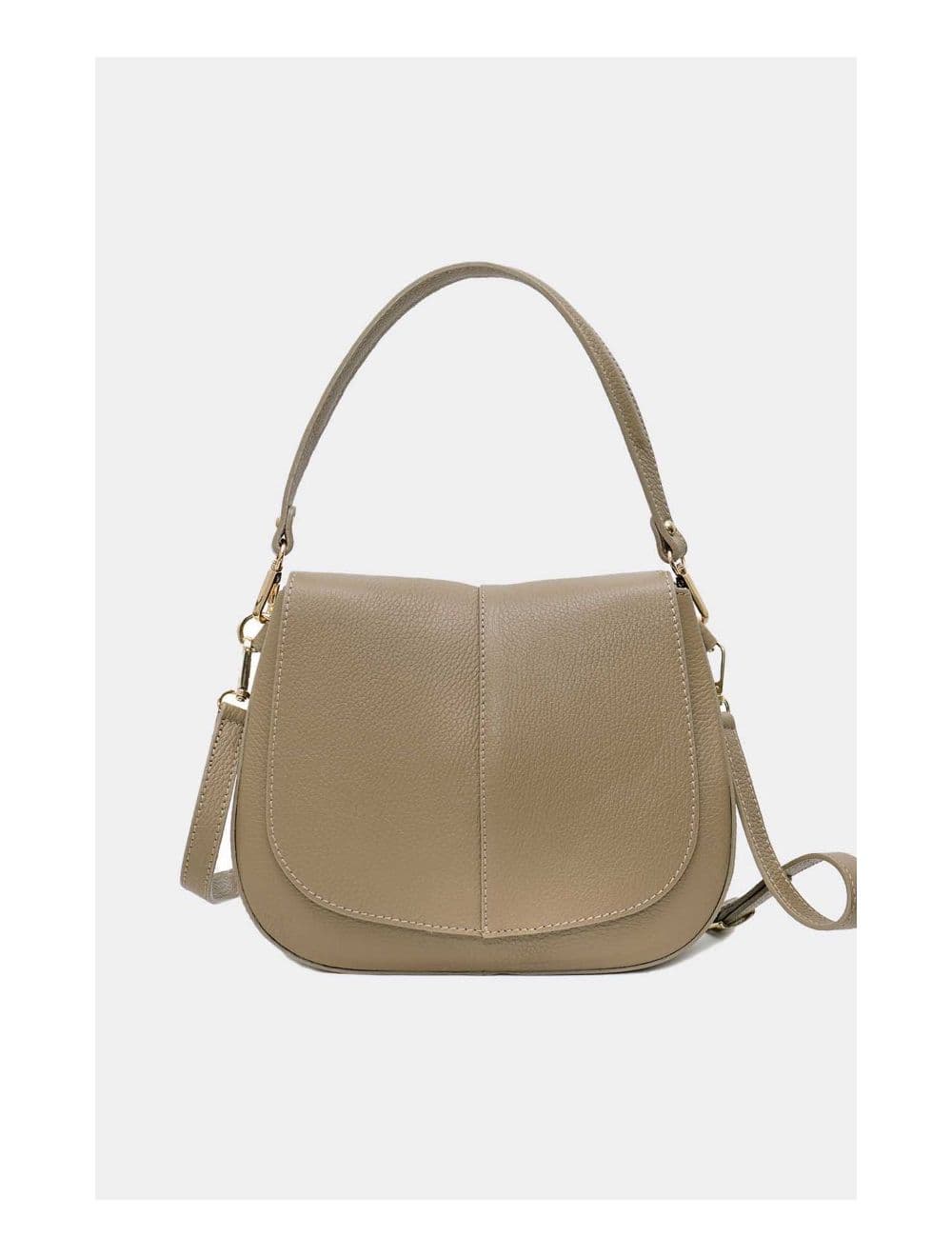 Sac Porté Épaule En Cuir Vachette Grainée 4137 LAYANA-TAUPE — vue 2